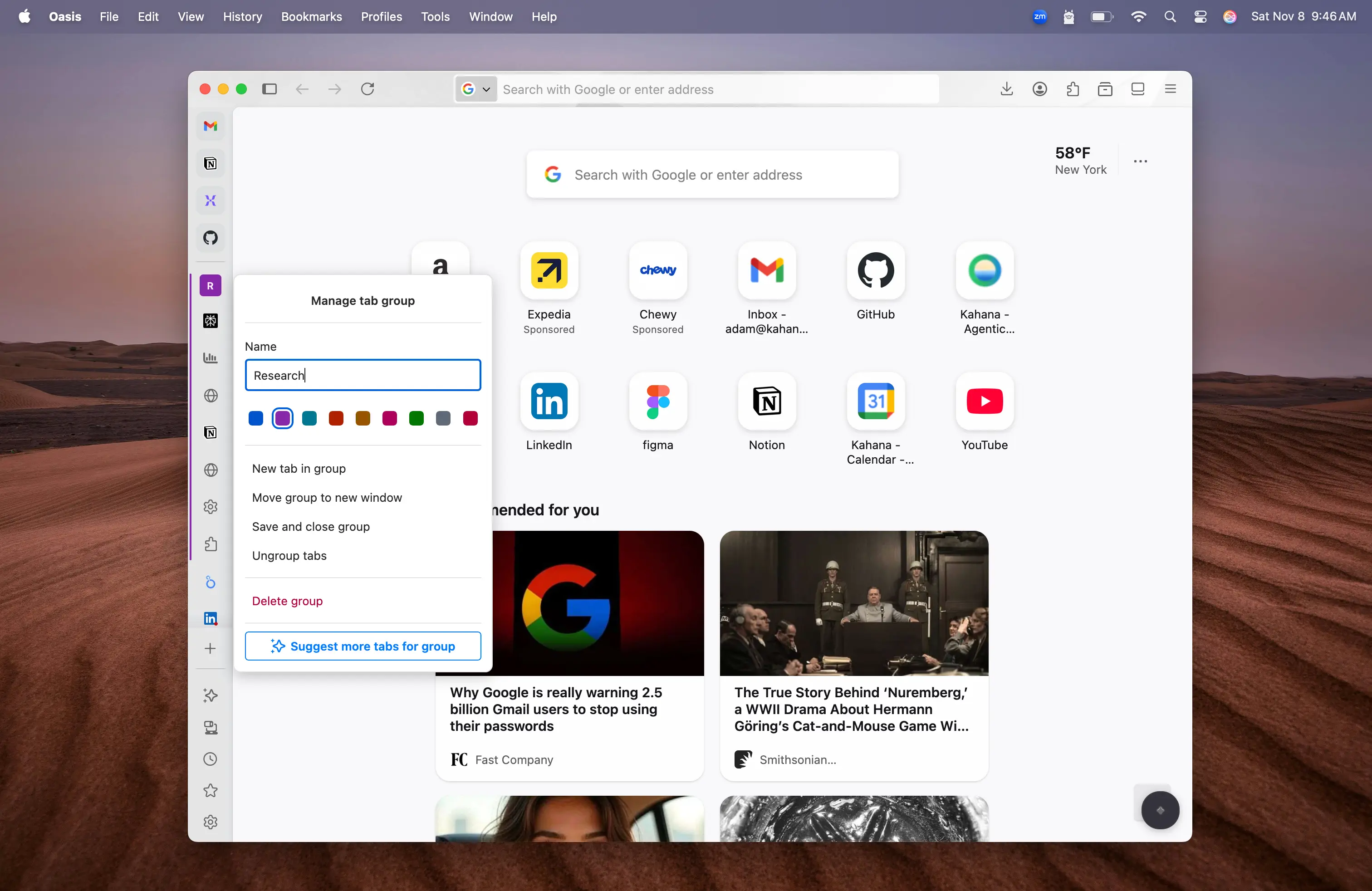Ease with Tab Grouping